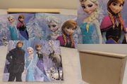 Disney Frozen Wooden Puzzles x 3 in Wood Storage Tray