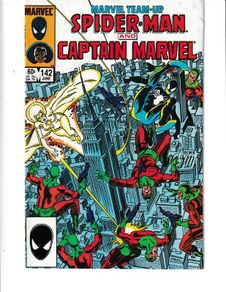 Marvel Team-up #142 Captain Marvel (1984) Marvel Copper Age Comic