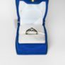 Vintage 18k gold diamond solitaire ring with a platinum setting Image 4