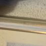 frame vintage swept/moulded off-white painted wooden frame with a gold-gilded inner slip/sight edge Image 7