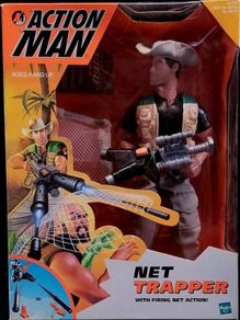 Vintage 1998 Hasbro Action Man Net Trapper  12" Action Figure