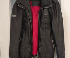 Superdry leather jacket size XL