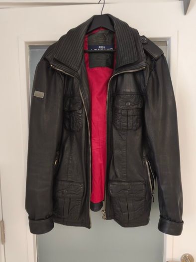 Superdry leather jacket size XL