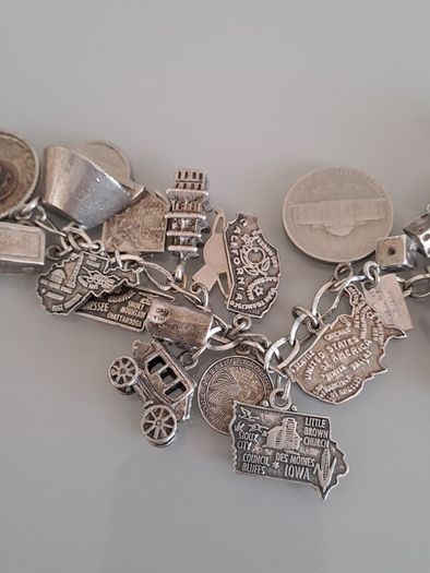 silver charm bracelet