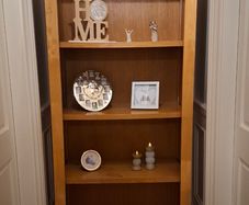 Solid Oak Bookcase / Display Unit