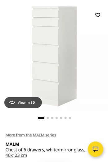 Malm chest of drawers