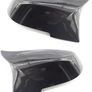 Rearview Mirror Shells Side Wing Mirror Cover Cap Bright Black Pair Fit For BMW F32 F30 F31 F33 F36 Image 3