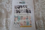 Nail art water decals H2OH brand new