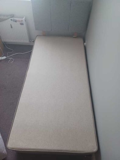 Single bed and headboard