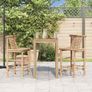 Bar Stools Set Bamboo (2pcs) Image 7