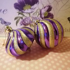 3 Large Christmas Baubles