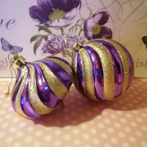 3 Large Christmas Baubles