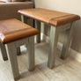 Danube Solid oak Nest of Tables - set of 2 Image 4