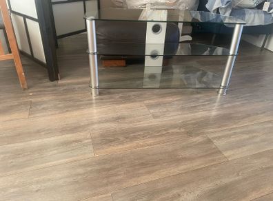 glass tv stand