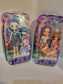 2x New Enchantimals Dolls (Danessa Deer & Patter Peacock) - Unopened