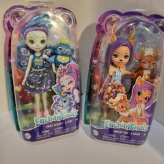 2x New Enchantimals Dolls (Danessa Deer & Patter Peacock) - Unopened