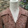 Vintage 70s  Brown Riedinger Double Jersey autumnal dress Postage Included Image 6