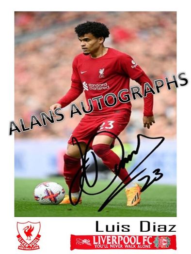 Liverpool -  Luis Diaz  Autograph