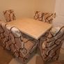marble table 6 chairs Image 2