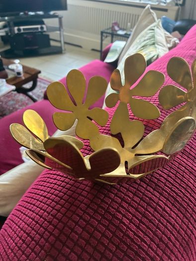Vintage Brass Fruit Bowl