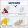 Filler Repair Kit,Wall Mending Agent White with Drywall Patch,Scraper,Sandpaper,Nozzle Extender,Kit for Repairing Holes,Peeling,Graffiti,Cracks Image 6