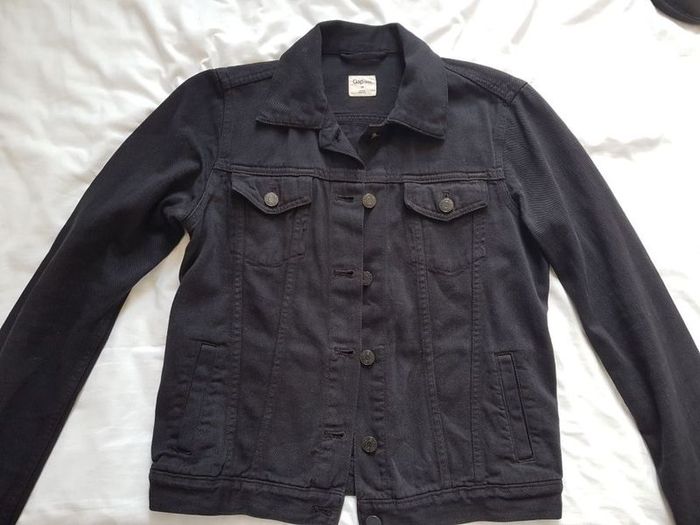GAP denim jacket black size XS