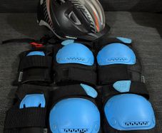 Kids Safety Helmet & Protective Pads Set