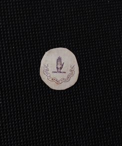 Farrell Family Crest - Rare Embossed Victorian Paper Crest
