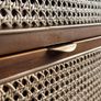 Solid Wood & Rattan Sideboard Image 2