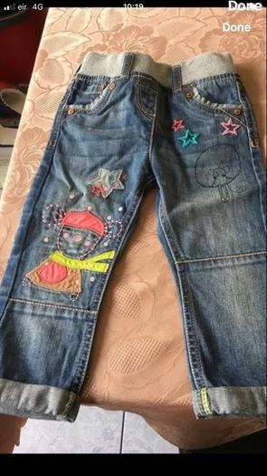 Girls next jeans 12/18 mths like new