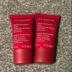 Clarins super restorative day and night cream