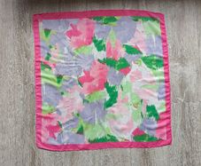 Colourful square scarf, 70 x 70cm