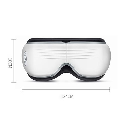180 Degree Foldable Wireless Electric Eye Massager with Heat, Air Compression Bluetooth Music