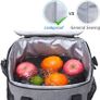 NEW SALE | Thermal Insulated Picnic Family Lunch Bag Waterproof Cool Bags Large Shopping Bag for Beach Picnic Camping Travel Grey Image 2