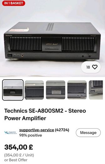 Power Amplifier, Technics SE-A800S mKII