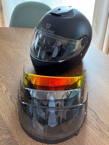 Shark Spartan 1.2 Blank Matt Black Helmet XL size ( 61-62 ) Motorcycle Helmet