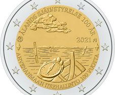 Finland 2 Euro Commemorative Coin 2021 - Aland Autonomy. UNCIRCULATED.