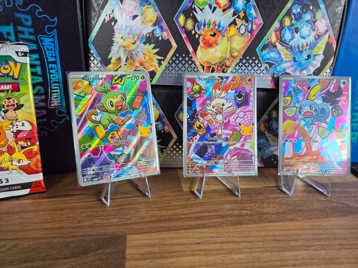 Complete First Partner Illustration Collection - All 9 starter trios NM