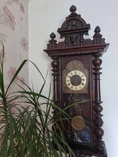 German wall clock Gustav Becker