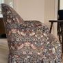 Armchair William Morris Strawberry Thief velvet Image 5