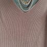 SELECTED FEMME camel ribbed knit midi Sz L (Fit 10-14UK) Image 4