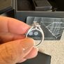 Tolkowsky 18ct White Gold Diamond Halo Ring Image 6