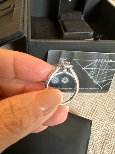 Tolkowsky 18ct White Gold Diamond Halo Ring