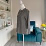 Ladies Black & Beige Striped Top from Carolyn Donnelly Image 6