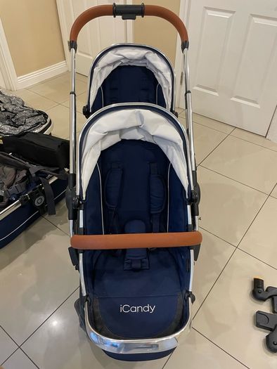 Icandy Twin buggy and baby set