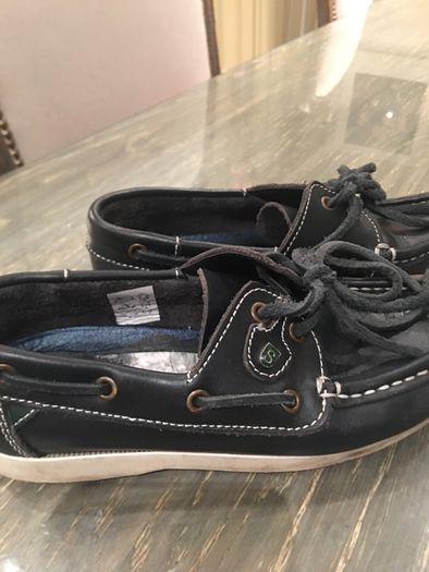Cripps Footwear navy leather school shoes size 1 ( uk)