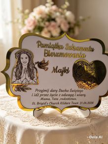 Personalised Religious Gift Plaque A4 , Communion, Confirmation, Baptism
