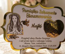 Personalised Religious Gift Plaque A4 , Communion, Confirmation, Baptism