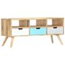 TV Cabinet 110x35x48 cm Solid Mango Wood Image 8