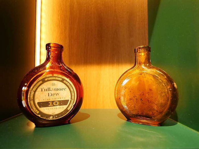 Vintage Tullamore whiskey bottle